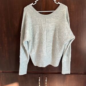 William Rast Light Blue Alpaca Blend Dot Sweater Medium